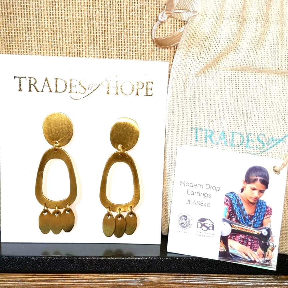 Trades of Hope Modern Drop Earrings